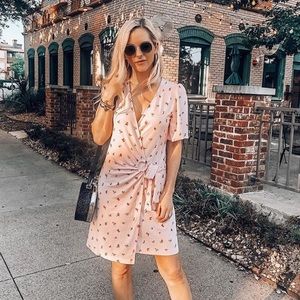 *SOLD* Light pink wrap dress